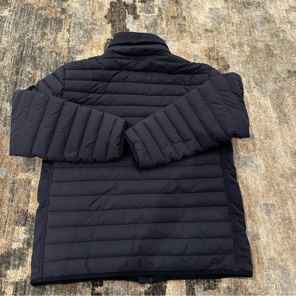 Stone Island Loom Woven Chambers Recycled Nylon Down Jacket - Navy - Picture 3 of 16